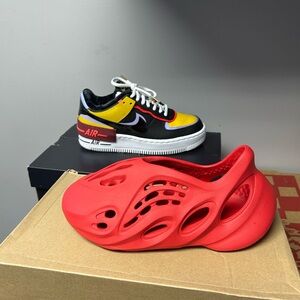 Yeezy Kids Red Sandals
